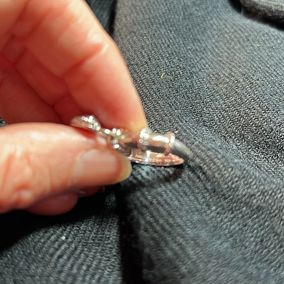 Vintage Judith Ripka size 6, 925 Sterling Silver Heart Ring.
